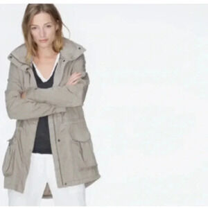 James Perse Utility Anorak Light Jacket Greystone Size Small